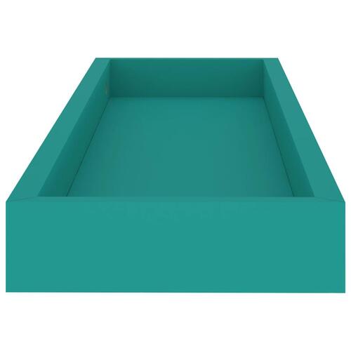 Svævehylder 2 stk. 60x15x4 cm MDF blå