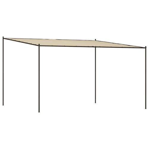 Pavillon 4x4 m 180 g/m² stof og stål beige