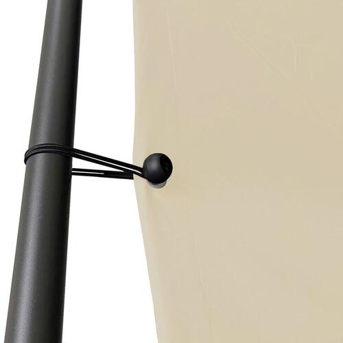 Pavillon 4x4 m 180 g/m² stof og stål beige