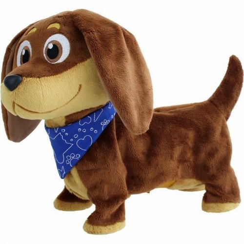 Tøjdyr hund Goliath - bamse med bevægelser 28 cm