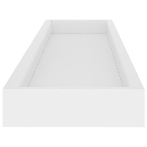 Svævehylder 4 stk. 80x15x4 cm MDF hvid