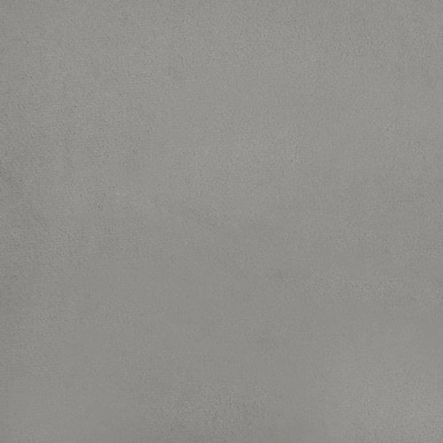 Sengeramme med sengegavl i fløjl - lysegrå 160 x 200 cm