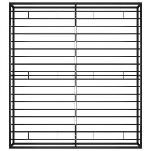 Sengestel 180x200 cm metal sort