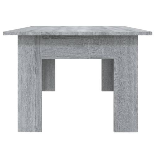 Sofabord 100x60x42 cm konstrueret træ grå sonoma-eg