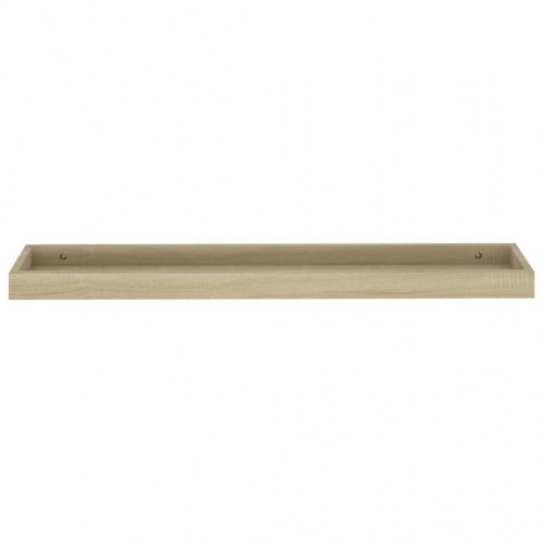 Svævehylder 2 stk. 80x15x4 cm MDF egetræsfarvet