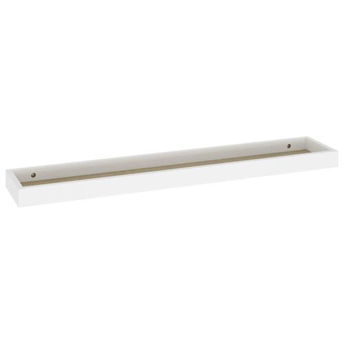 Svævehylder 2 stk. 80x15x4 cm MDF egetræsfarvet og hvid