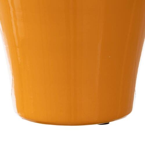 Vase Keramik 18 x 18 x 32 cm Gul