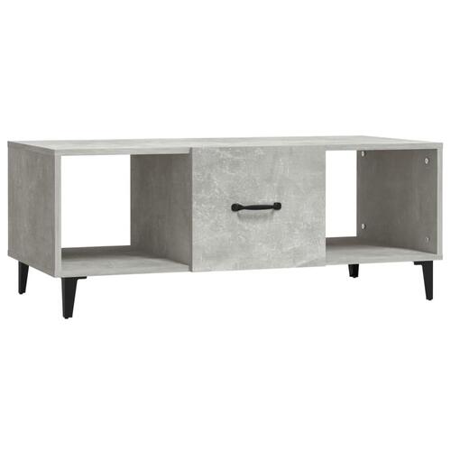 Sofabord 102x50x40 cm konstrueret træ betongrå
