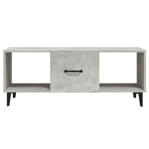 Sofabord med opbevaring 102x50x40 cm - konstrueret træ, betongrå