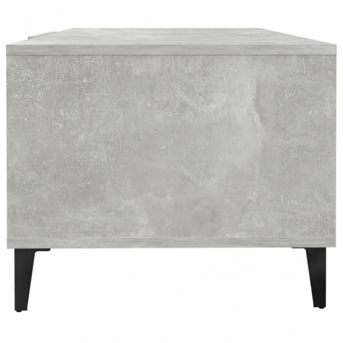 Sofabord med opbevaring 102x50x40 cm - konstrueret træ, betongrå