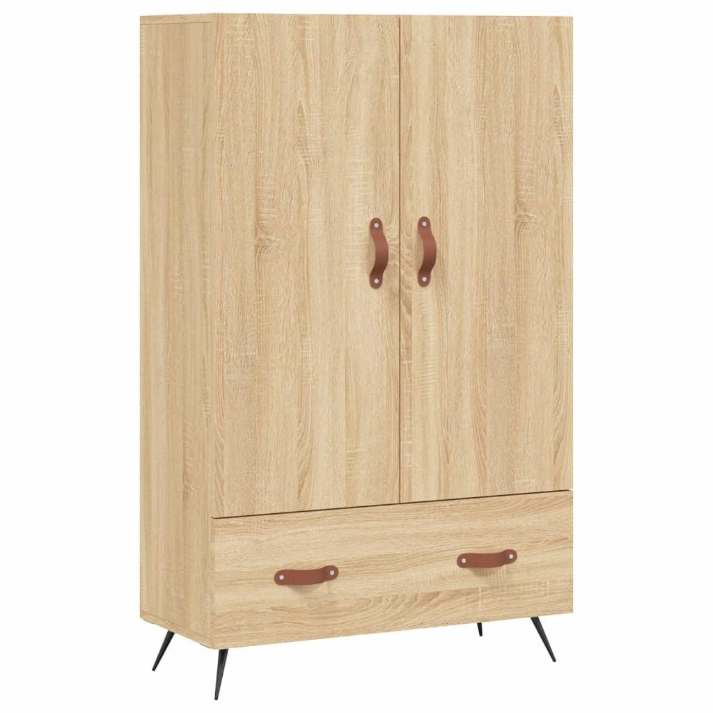 Skab/skænk 69,5×31×115 cm i konstrueret træ - sonoma-eg