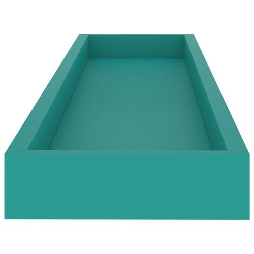 Svævehylder 2 stk. 80x15x4 cm MDF blå