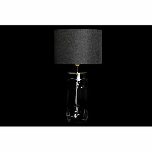 Bordlampe Krystal Gennemsigtig Hvid Lysegrå 30 x 30 x 54 cm (2 enheder)