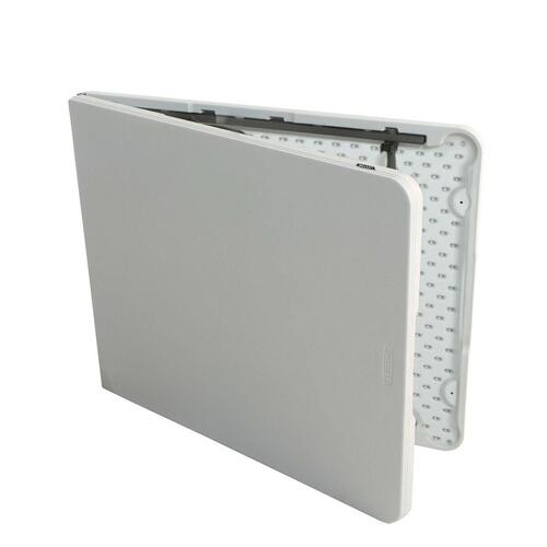 Sammenklappeligt bord Lifetime Hvid 185 x 74 x 76 cm Stål Plastik
