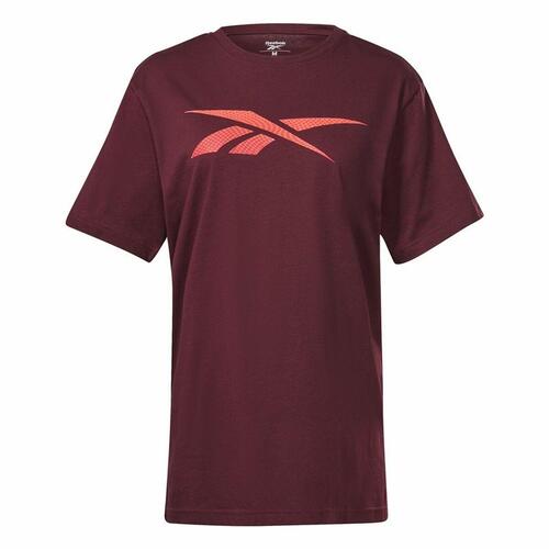 Kortærmet T-shirt til Mænd Reebok RI Logo Rødbrun M