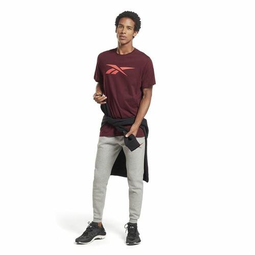Kortærmet T-shirt til Mænd Reebok RI Logo Rødbrun M