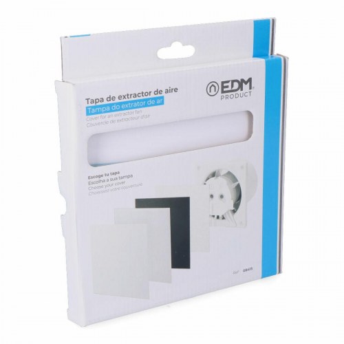 EDM Dæksel til luftventil 17,5 × 17,5 cm - hvid (08415/08413)