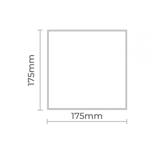 EDM Dæksel til luftventil 17,5 × 17,5 cm - hvid (08415/08413)