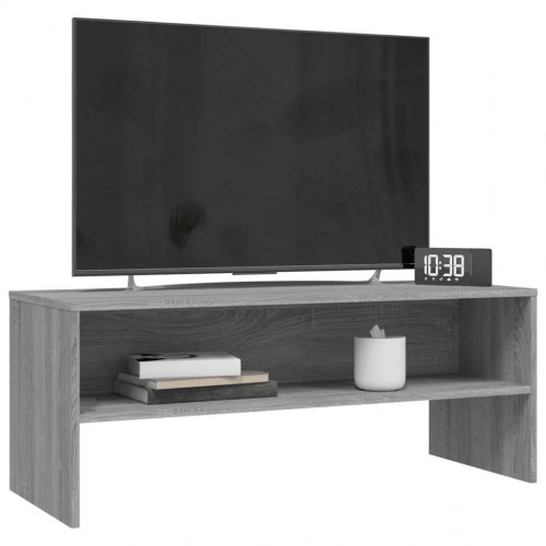 Tv-bord 100×40×40 cm i konstrueret træ - grå sonoma-eg
