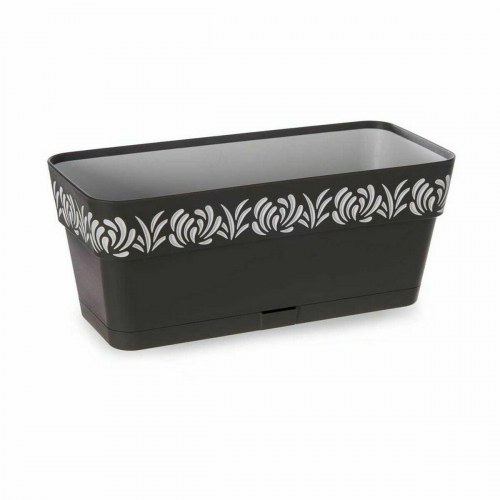 Stefanplast Gaia altankasse - antracit plast 13,3 × 12,3 × 29,3 cm (12 stk.)