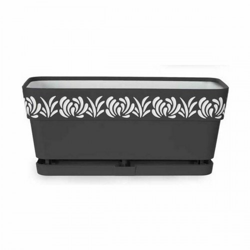 Stefanplast Gaia altankasse - antracit plast 13,3 × 12,3 × 29,3 cm (12 stk.)