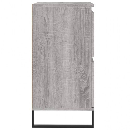 Skænk 60×35×70 cm i konstrueret træ - grå sonoma-eg