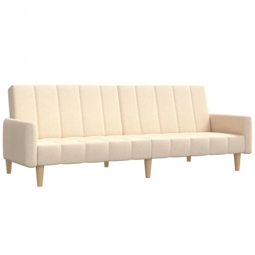 2-personers sovesofa i stof - cremefarvet daybed