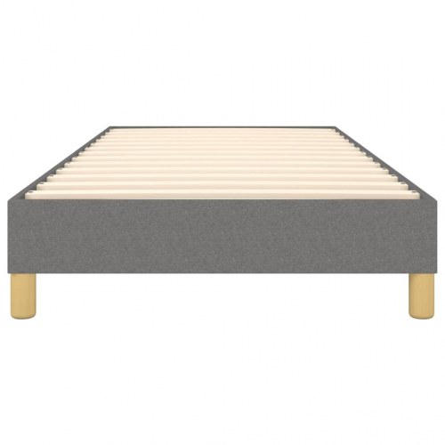Boxspring sengeramme i stof - mørkegrå 80×200 cm