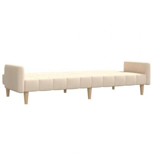 2-personers sovesofa i stof - cremefarvet daybed