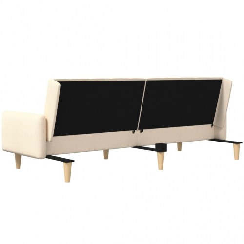 2-personers sovesofa i stof - cremefarvet daybed