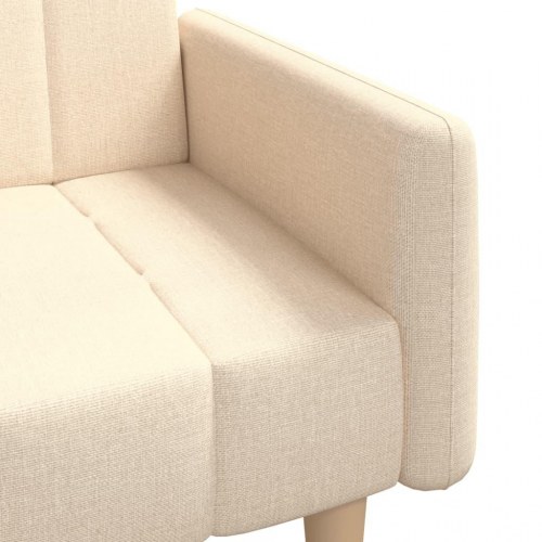 2-personers sovesofa i stof - cremefarvet daybed
