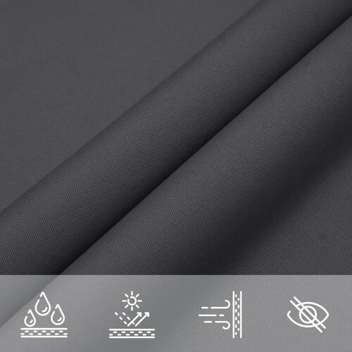 42302 Sunshade Sail Oxford Fabric Square 3,6x3,6 m Anthracite