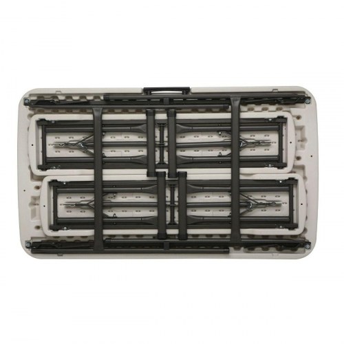 Bord-bænkesæt sammenklappeligt Lifetime, flødefarvet - 106,5 × 73,5 × 61 cm