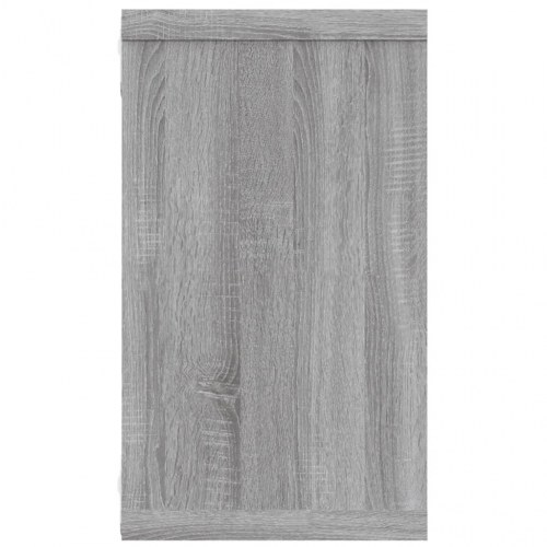 Væghylder 4 stk. - 80×15×26,5 cm i konstrueret træ, grå sonoma-eg