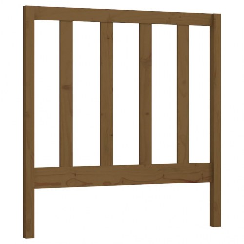 Sengegavl 95 x 4 x 100 cm i massivt fyrretræ - gyldenbrun