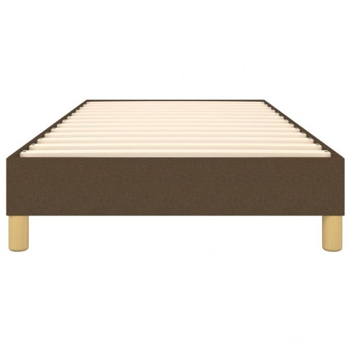 Boxspring sengeramme i stof - mørkebrun 80 × 200 cm