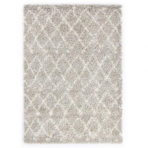 Shaggy tæppe Berber PP 160 x 230 cm sandfarvet og beige