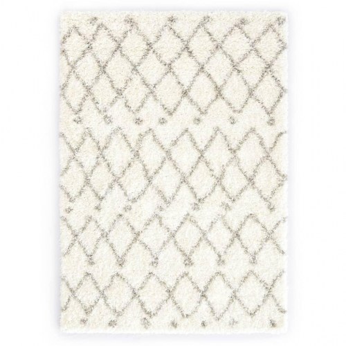 Shaggy tæppe Berber PP 160 x 230 cm beige og sandfarvet