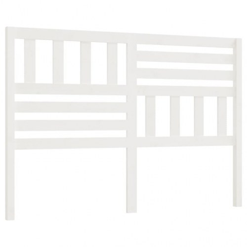 Sengegavl i massivt fyrretræ 166 x 4 x 100 cm - hvid