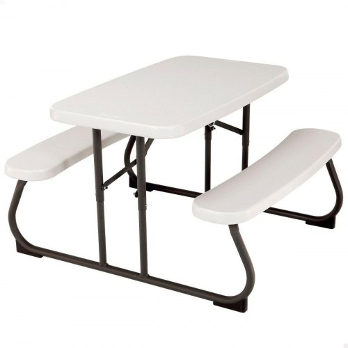 Bord-bænkesæt til børn Lifetime - flødefarvet, foldbar 82,5 × 53,5 × 90 cm