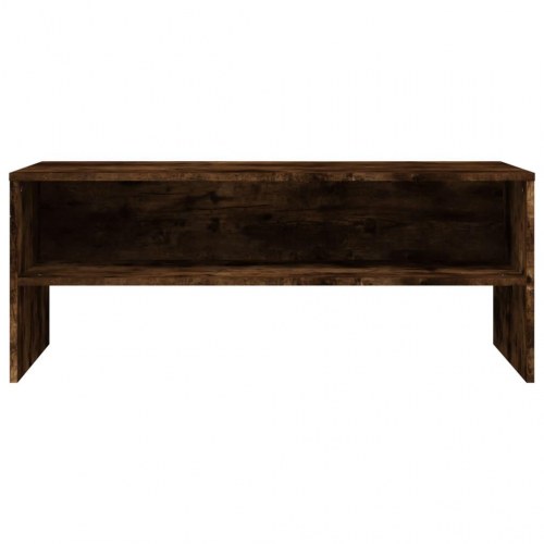 Tv-bord 100x40x40 cm konstrueret træ røget egetræsfarve