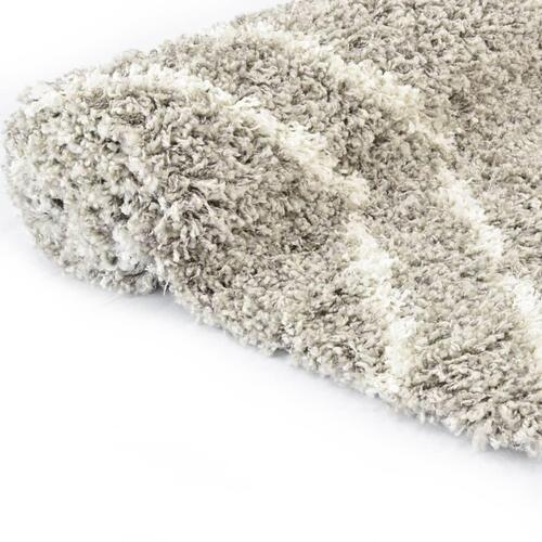 Shaggy tæppe Berber PP 80 x 150 cm sandfarvet og beige