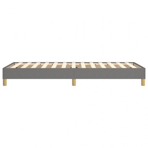 Boxspring sengeramme i stof - mørkegrå 90×190 cm