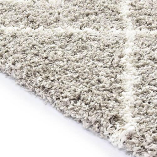 Shaggy tæppe Berber PP 80 x 150 cm sandfarvet og beige