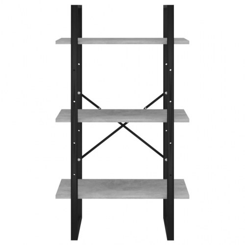 Opbevaringsreol 60×30×105 cm i konstrueret træ - betongrå