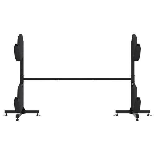 Opbevaringsstativ til 2 kajakker 250x57x127,5 cm stål