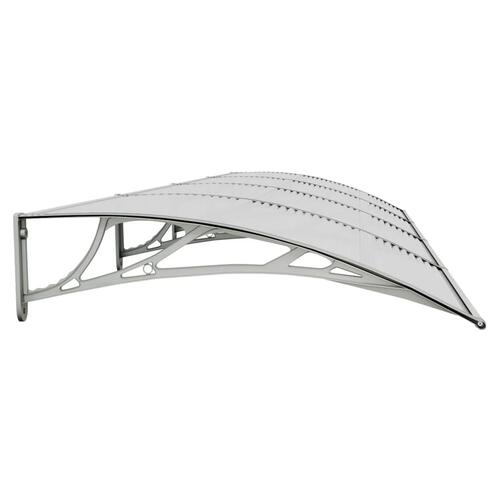 Dørbaldakin 400x100 cm polycarbonat grå
