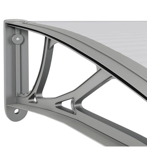 Dørbaldakin 400x100 cm polycarbonat grå