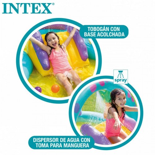 Intex oppustelig dinosaur-legeplads pool 302 × 229 × 112 cm - 280 l