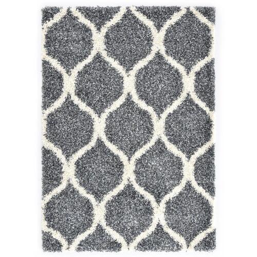 Shaggy tæppe Berber PP 140 x 200 cm blå og beige